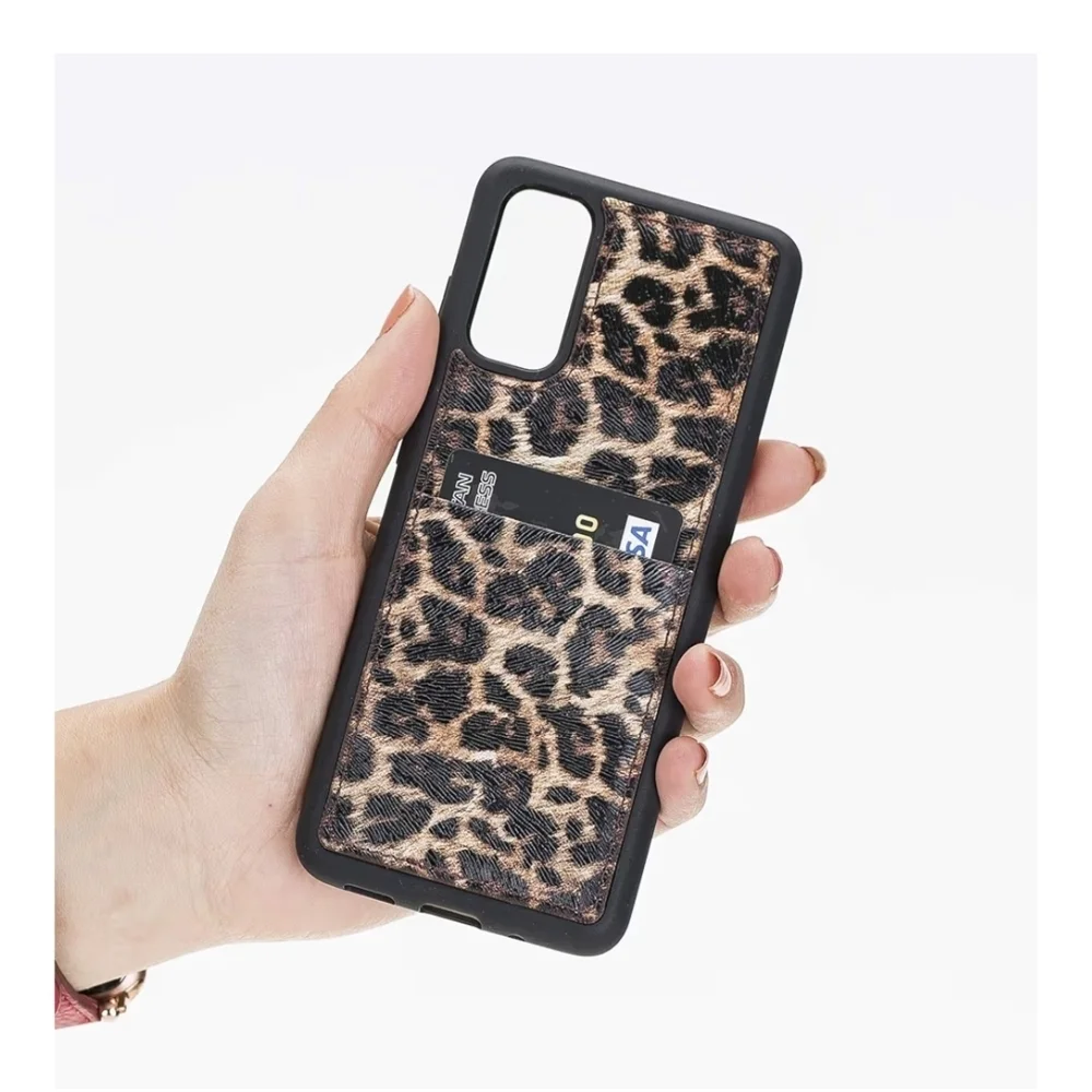 Venito- Leopard Print Capri Snap On Leather Wallet Case for Samsung Galaxy S20 - Picture 2 of 4